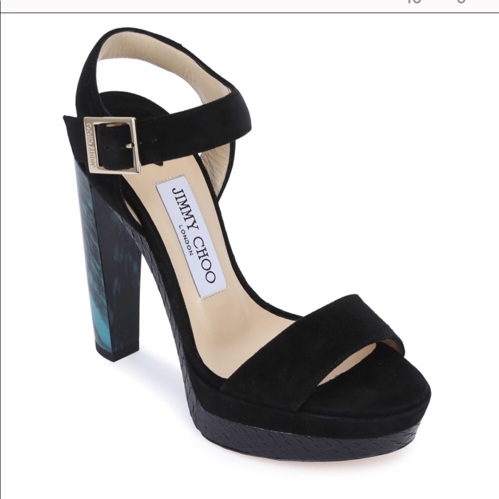 Jimmy choo limited edition suede Dora heel